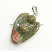 Pendentif d&#39;ange naturel unakite AAA